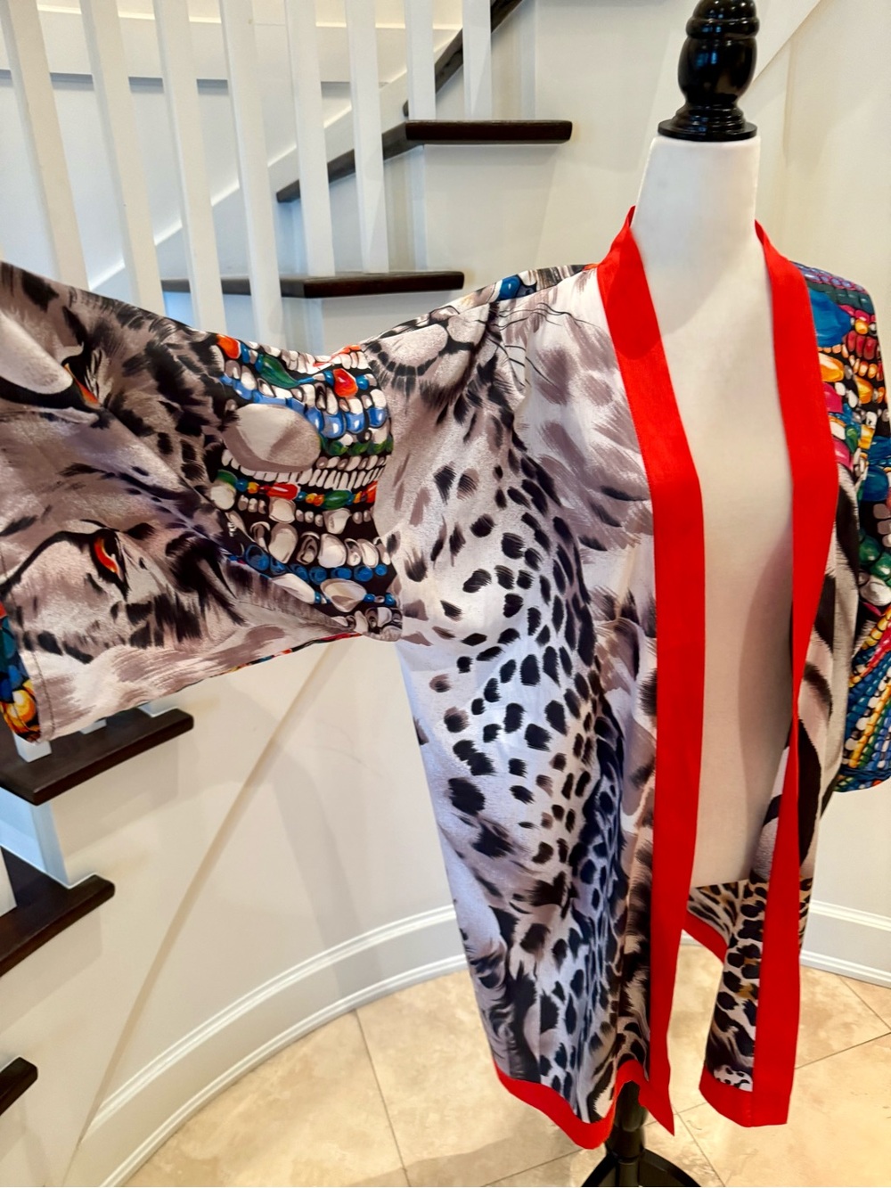 Colorful Kimono or Beach Coverup